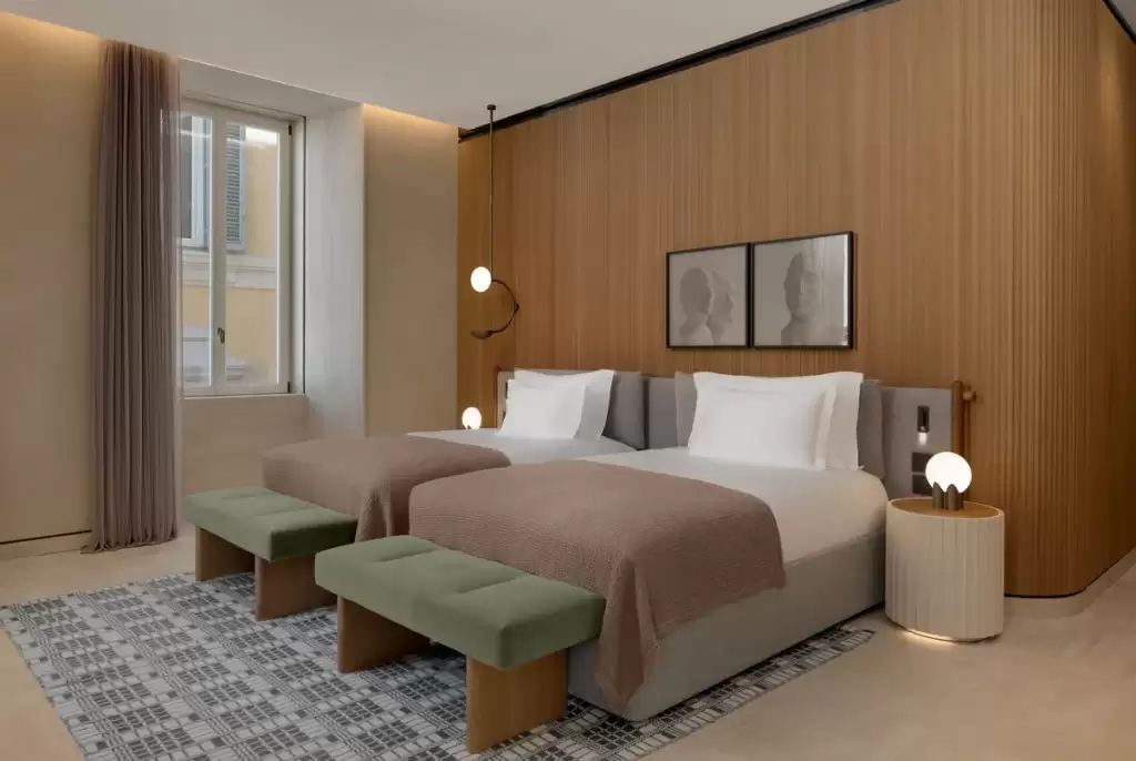 Materiales ecológicos en el diseño de las habitaciones de Six Senses Rom