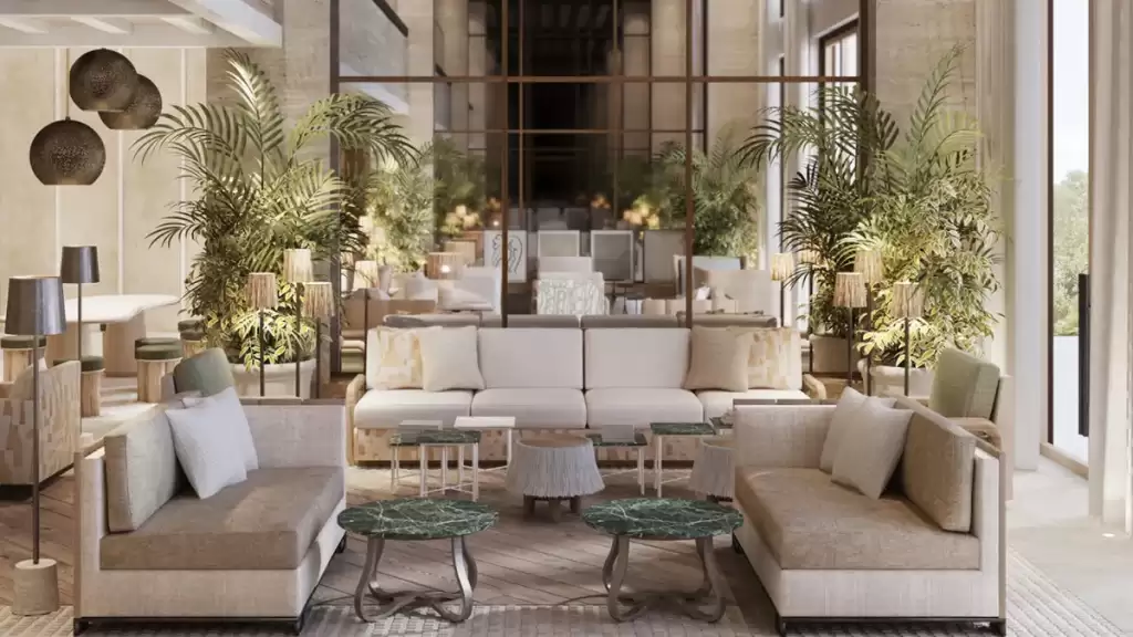 Интерьер лобби в Four Seasons Resort Mallorca at Formentor, Испания
