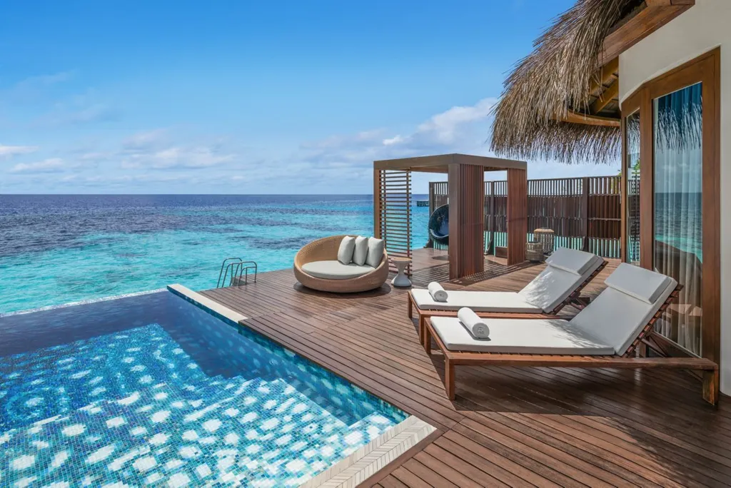 Villa sobre el agua con piscina privada en W Maldives