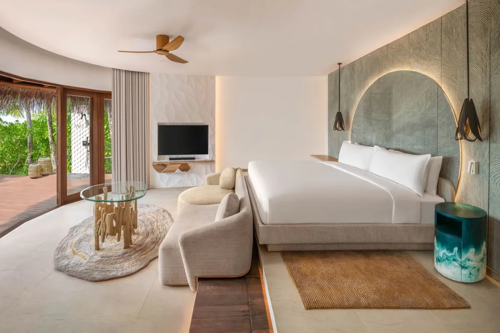 Villa en la playa con vista al océano en W Maldives